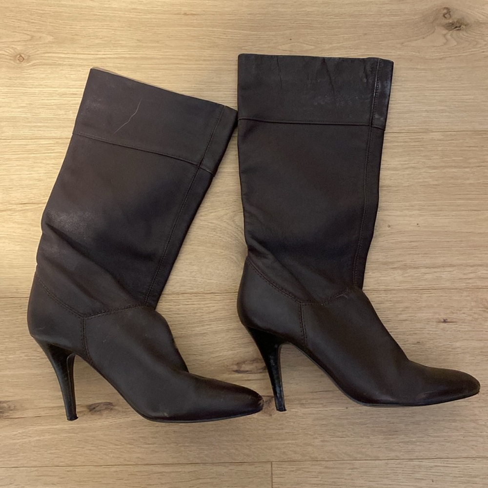 Banana Republic Dark Brown Leather Boots